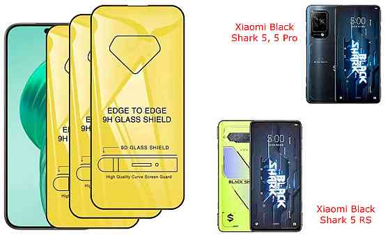 Защитное стекло DefenzoGlass для Xiaomi Black Shark 5, 5 Pro, 5 RS – двойная прочность Киев