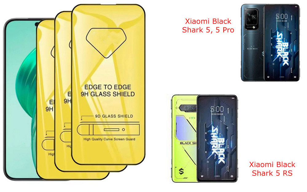 Защитное стекло DefenzoGlass для Xiaomi Black Shark 5, 5 Pro, 5 RS – двойная прочность Киев - изображение 1