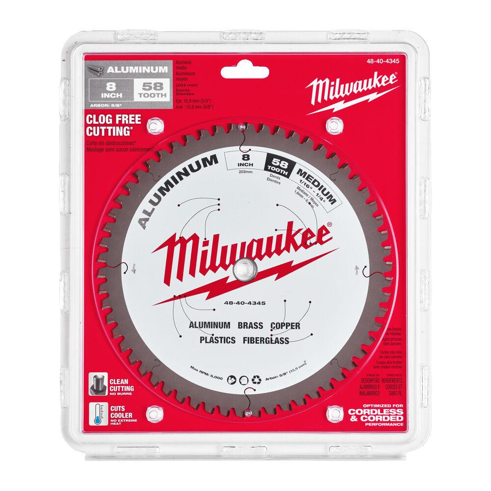 Диск пиляльний Alu PFTE MILWAUKEE, діаметр 203х5/8"х2,4мм, 58 зуб. Одеса - фото 1
