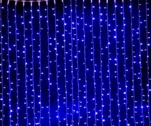 Светодиодная гирлянда Штора 3х3м 400 LED Синий Винница