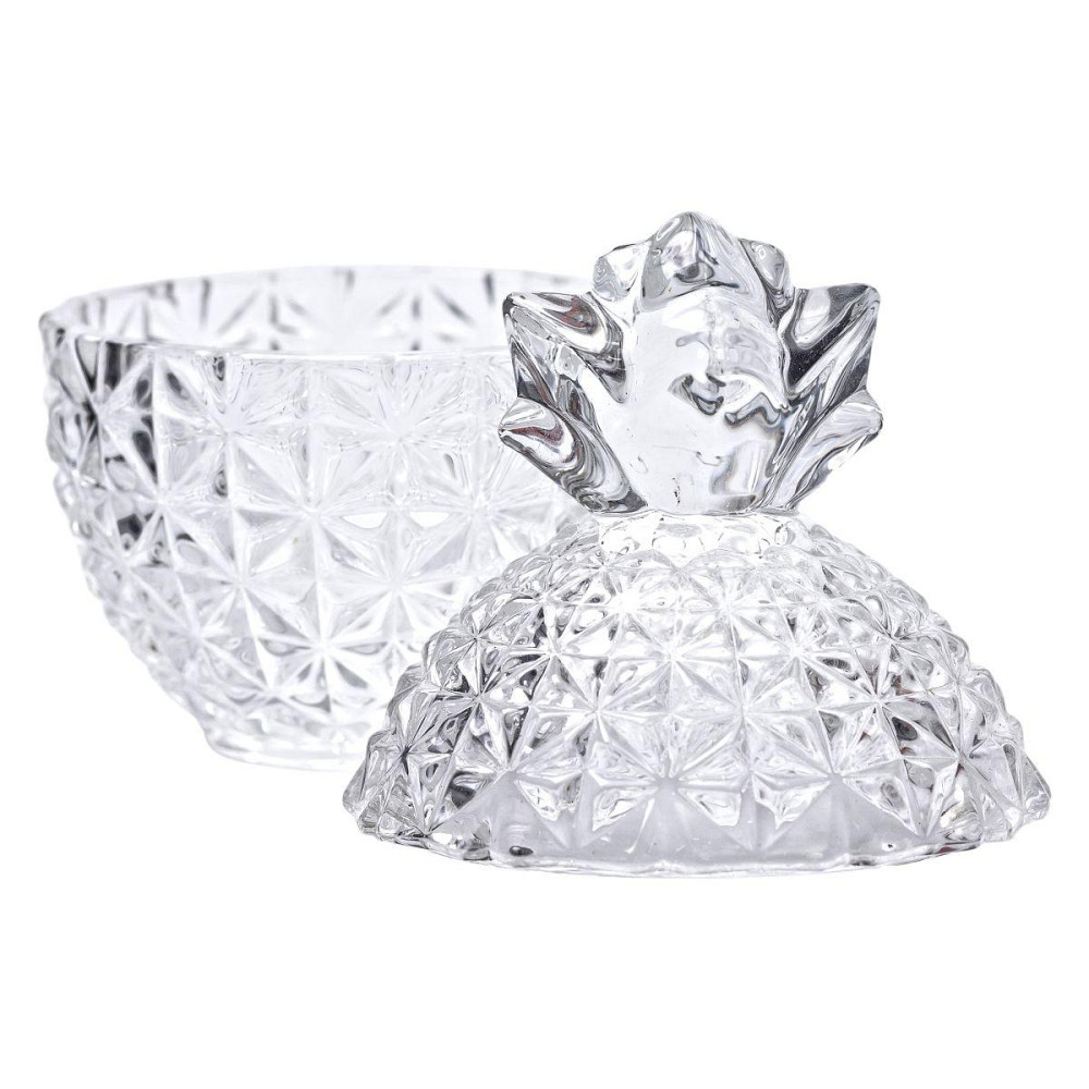 Конфетница с крышкой Ø9 см ваза конфетница стеклянная прозрачная ананас HP-4-112 Киев - изображение 3