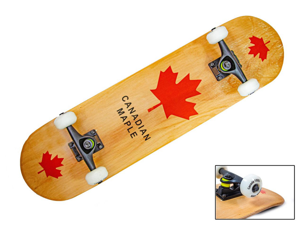 Cкейтборд с защитой "Canada 100% RED". Нагрузка до 100 кг Одесса - изображение 2
