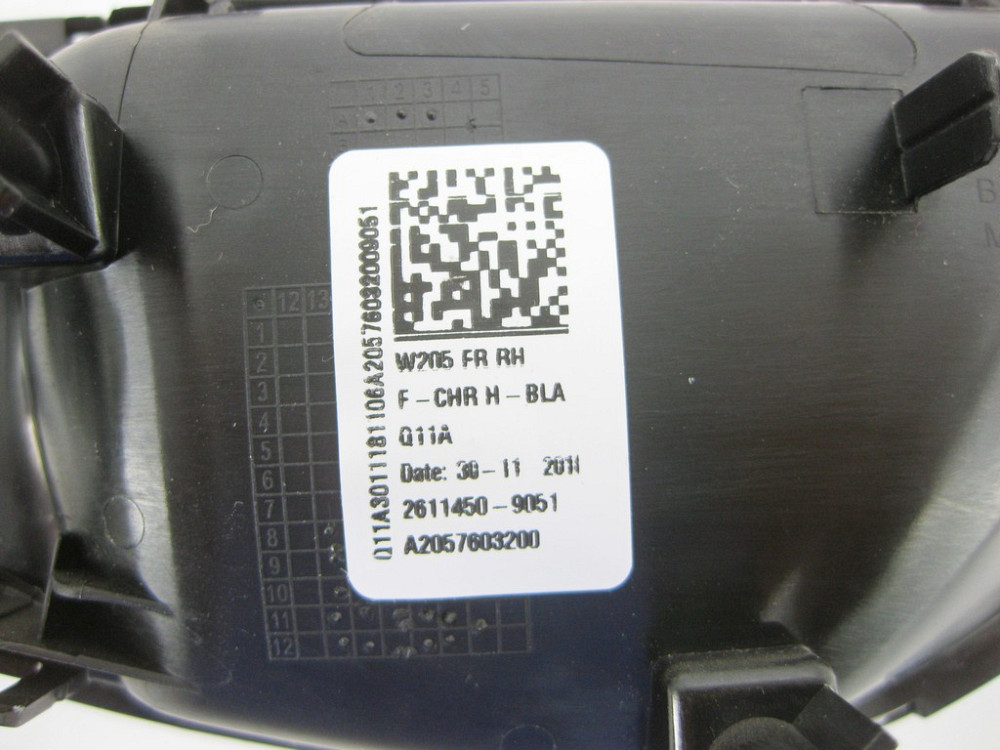 Mercedes-Benz  A2057603200 9051 Внутрішня чорна ручка відкриття передніх правих дверей C-Class W205 Одеса - фото 10