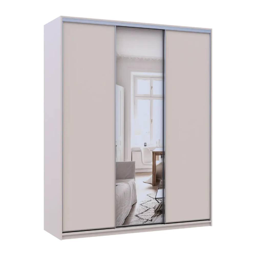 Шкаф-купе Doros Сити Лайт Кашемир 2 ДСП/1 зеркало 180х60х225 (80736371) Днепр - изображение 2