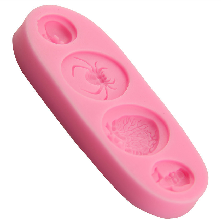 Молд силиконовый Хэллоуин 49 на 109 мм розовый Киев - изображение 6