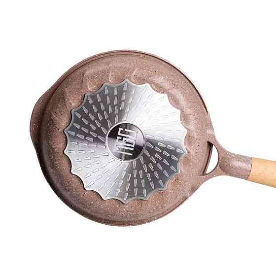 Алюминиевая сковорода 1,4 л, мраморное антипригарное покрытие, Ø 22 см, толстое дно, кофейный MGC HP-4-417CO Киев