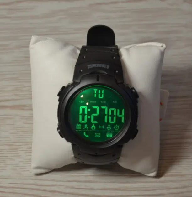 Спортивний жіночий смарт годинник Skmei 1301 Шагомір Bluetooth удароміцний Чорний Вінниця - фото 3