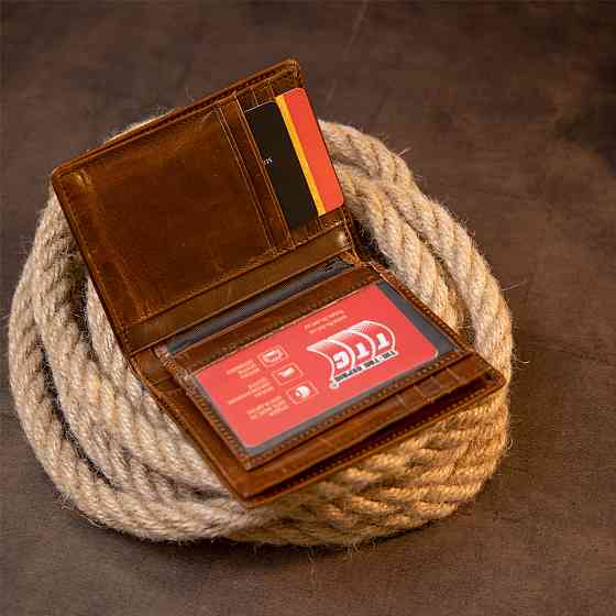 Портмоне унисекс Коричневое (Vintage) Киев