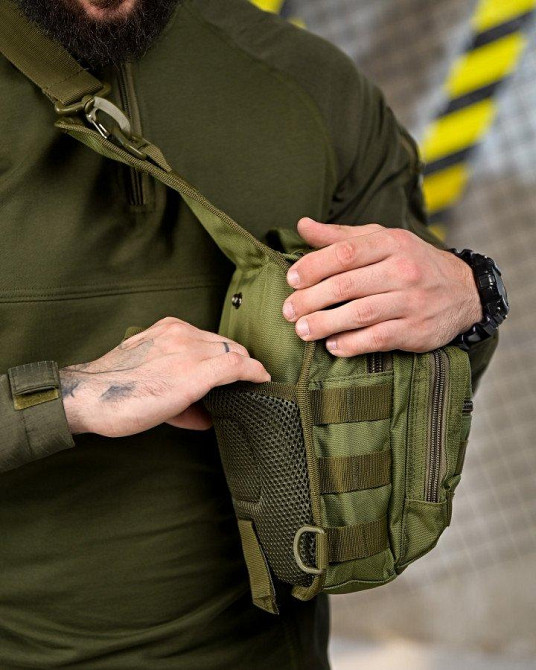Тактична сумка нагрудна laser oliva ПП4627 Одеса - фото 4