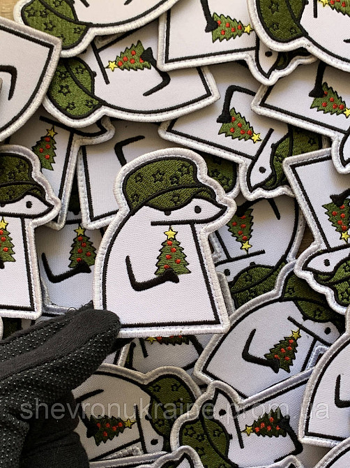 Шеврон флорк с ёлочкой (Форма контурная. На липучке) Размер 8x6.3см Киев - изображение 5