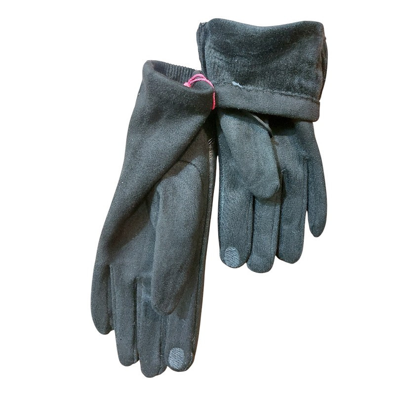 Рукавички жіночі сенсорні one size чорний Київ - фото 2