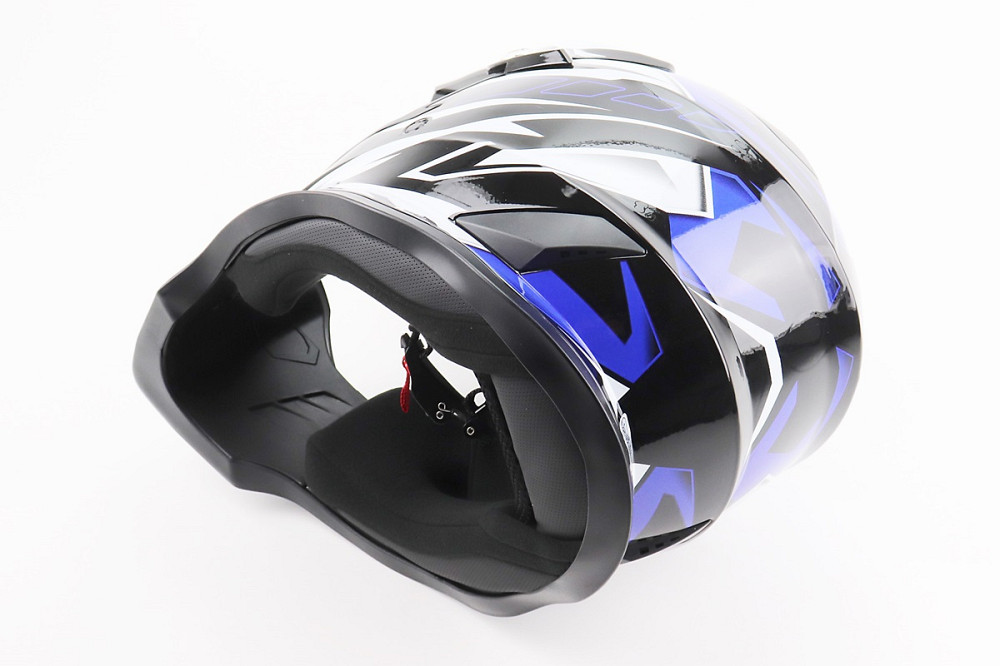 Шолом кросовий/ендуро/АТV BLD-819-7 L (59-60см), ЧОРНО-СИНІЙ Киев - изображение 2