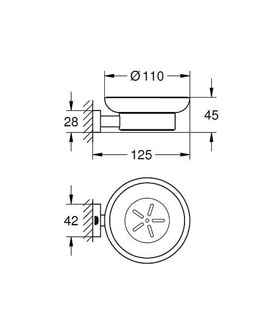Мильниця Grohe Essentials Cube New (40754001) Київ - фото 2