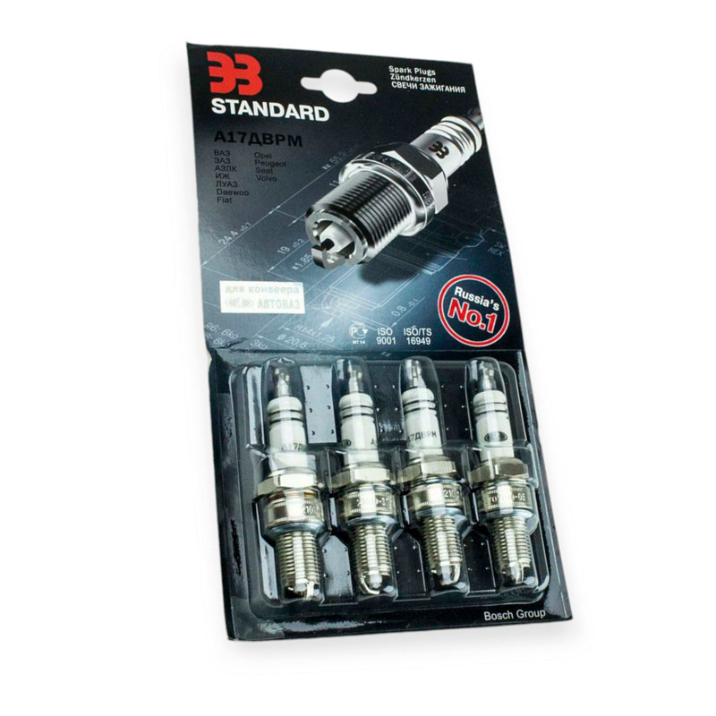 Свічки STANDARD А-17 ДВРМ (зазор 0.7) 2108 карбюратор 33 Мукачево - фото 1