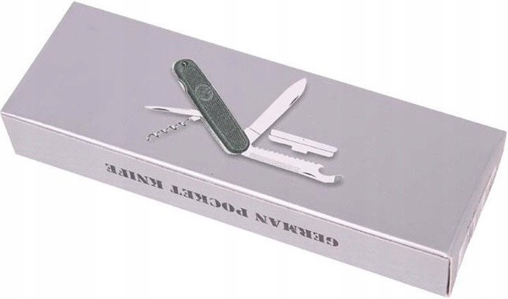 Багатофункціональний Складаний Ніж - Мультитул 7в1 з чохлом Mil-Tec "Бундесвер" (15337000) Нержавіюча сталь Нововолинськ - фото 7