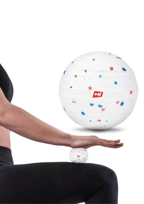Масажний м'яч EPP 100 мм Hop-Sport HS-P100MB білий Киев - изображение 4
