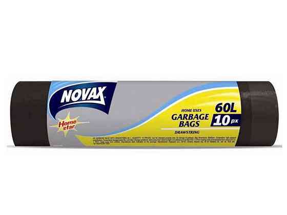 Пакети для сміття 60л/10шт 9446 ТМ NOVAX Київ