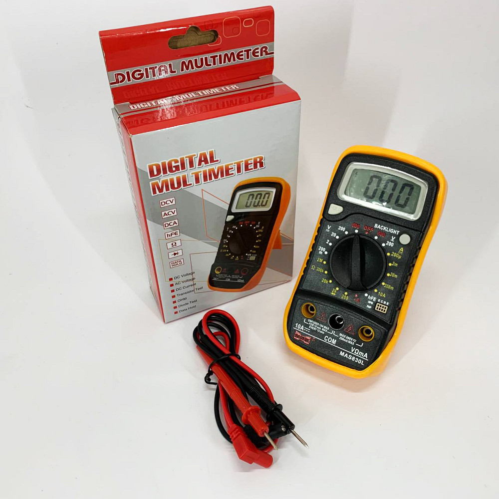 Тестер для електрика HAOYUE MAS830L, Мультиметр з високою роздільною здатністю, Професійний мультиметр AP-69 Львів - фото 9