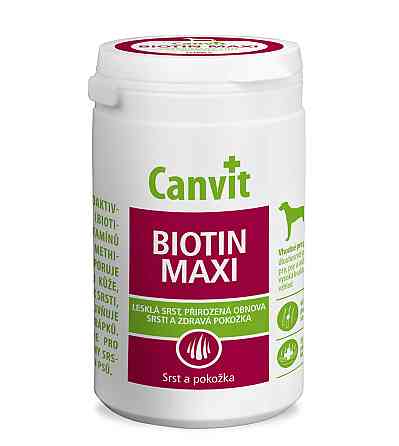 Canvit Biotin maxi (Канвіт Біотин максі) вітамінна кормова добавка для ідеальної вовни собак від 25 кілограмів. 230 г. Запоріжжя