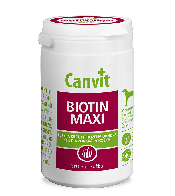 Canvit Biotin maxi (Канвіт Біотин максі) вітамінна кормова добавка для ідеальної вовни собак від 25 кілограмів. 230 г. Запоріжжя - фото 1