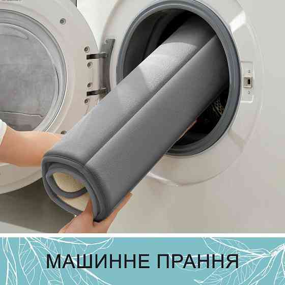 Набор ковриков для ванной и туалета с эффектом памяти 2 шт (40 х 60 см и U-образный 50 х 50 см) Серы Киев