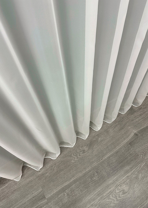 Тюль VR-Textil Вуаль 1831т Шифон однотонний Кремовий 300х230 см (43-278) Київ - фото 8