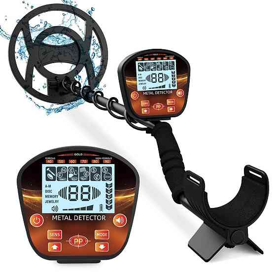 Металлоискатель водонепроницаемый GT 860 (с аккумуляторами) Черно-красный Винница