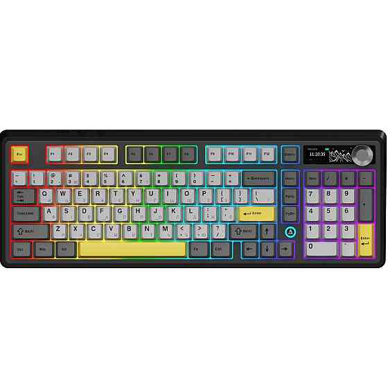 Клавіатура бездротова Ajazz AK980 V2 Maillard Switch Black (AK980-V2-M-BGY) ( 24042 ) Харьков