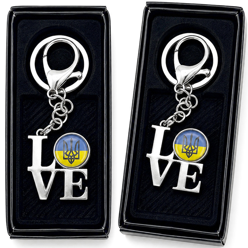 Брелок для ключів сувенірний Love Україна Київ - фото 1