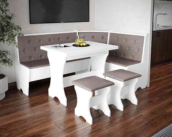 2 табурета (комплект) 35х35х44 см / mebelservice / Белый Львов