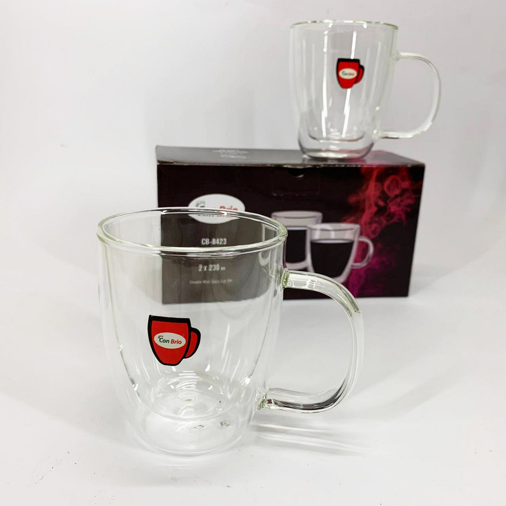 Набор чашек с двойным дном Con, Набор чашек для кофе с двойным дном Кружка RJ-36 Львов - изображение 4