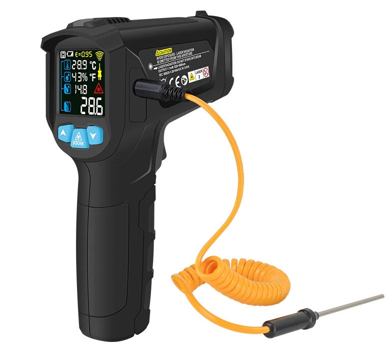 Пірометр Mestek IR02C (від -50 до +800 ° С) Чорний Київ - фото 1