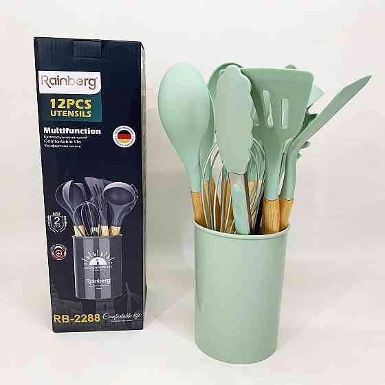 Силіконові кухонні приналежності набір, Кухонні прилади силікон предмети силікон HN-98 Львів