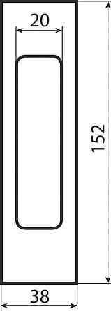 Ручка RDA SL-152 SN мат.никель на раздвижной стороне Киев