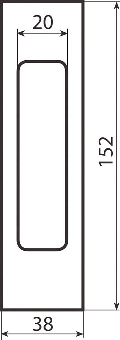 Ручка RDA SL-152 SN мат.нікель на розсув.двері Київ - фото 2