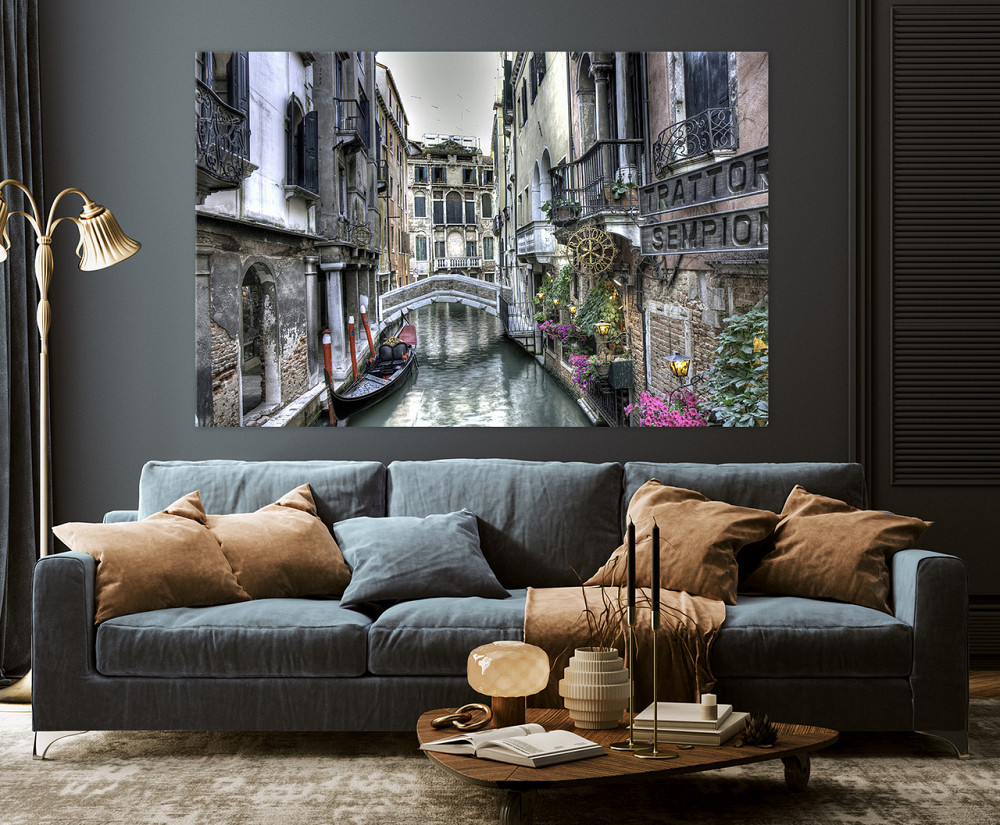 Картина холст у вітальню / спальню Венеція   MLP_31  ( 60х30см ) 40x80 см Київ - фото 3