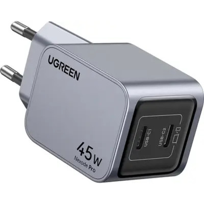 Зарядное устройство Ugreen 2xUSB-C PD45W GaN X707 gray (35008) Винница - изображение 3