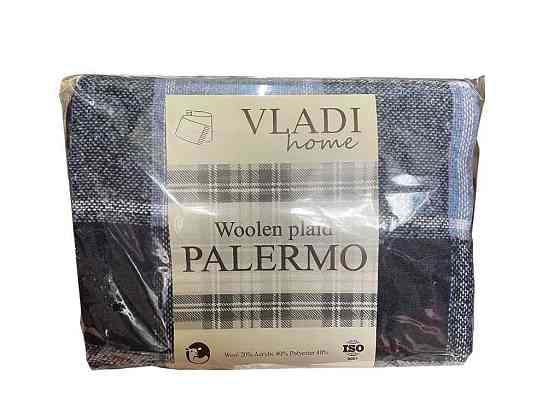 Плед 140*200 Palermo /SOFA белый-сер.гол-св.син ТМ VLADI Киев