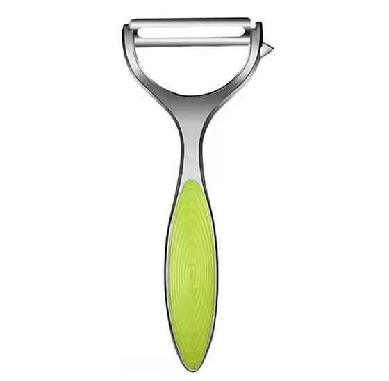 Овощечистка универсальная с нержавеющей стали 15 на 6,5 см салатовый Киев