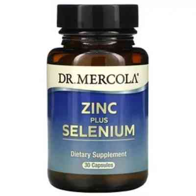 Мінерали Dr. Mercola Цинк та Селен, Zinc plus Selenium, 30 капсул (MCL-03065) Вінниця