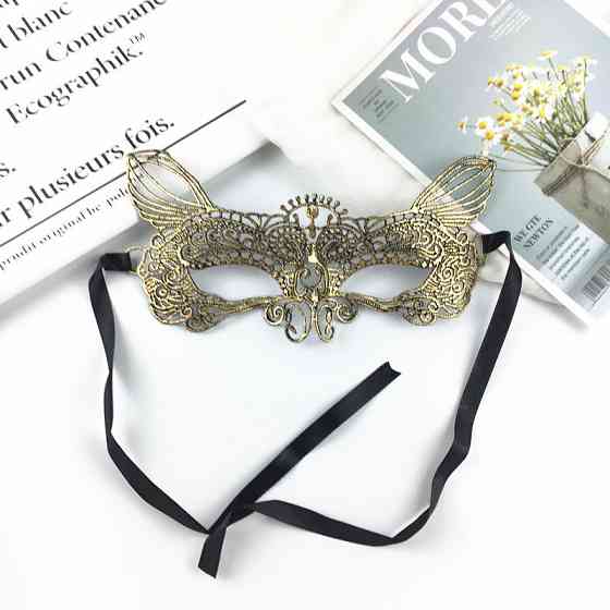 Маска на корпоратив карнавальна one size золотистий Київ