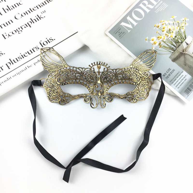 Маска на корпоратив карнавальна one size золотистий Київ - фото 2