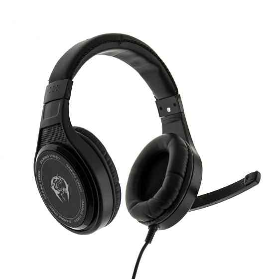 Игровые накладные наушники Canleen CT990 с микрофоном и подсветкой (Черный) Винница