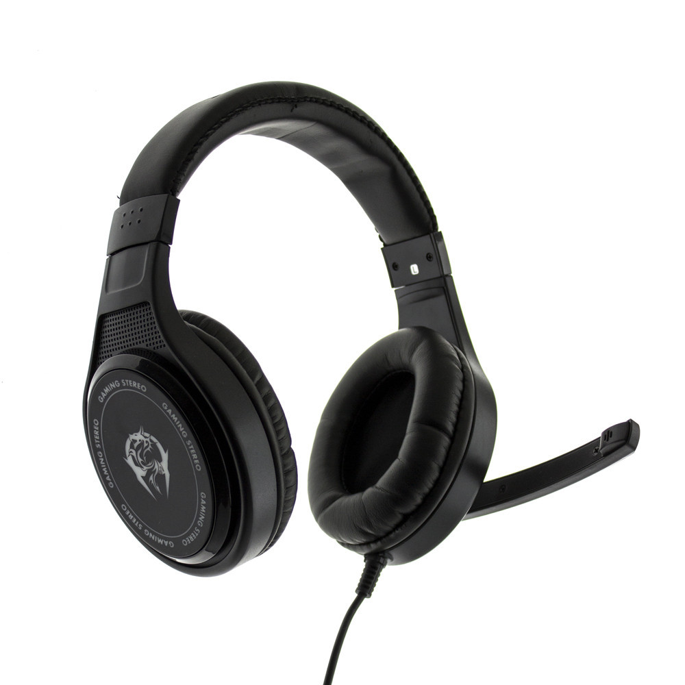 Игровые накладные наушники Canleen CT990 с микрофоном и подсветкой (Черный) Винница - изображение 1