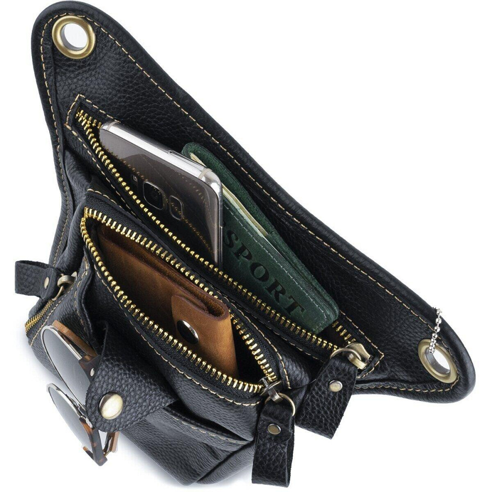 Сумка на пояс Vintage 14659 Чорна Київ - фото 1