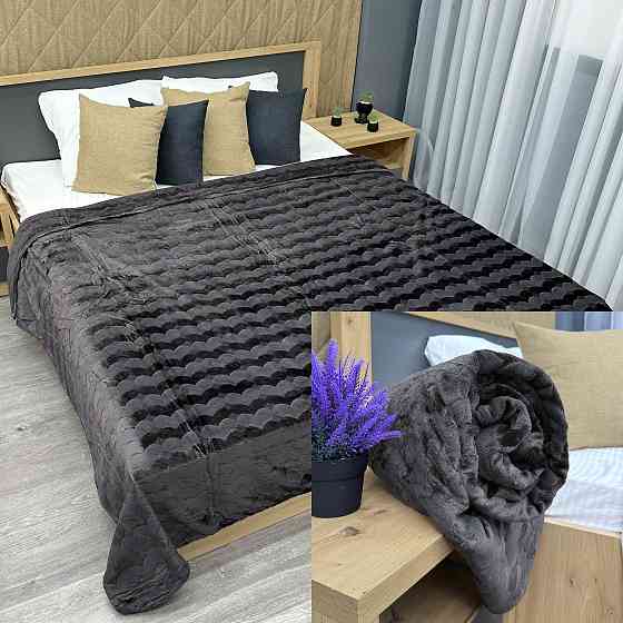 Плед-покривало 200х230 см (+-5см) Графітовий (87-251) Київ