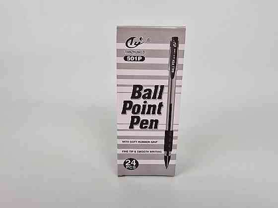Ручка кулькова 1.0 mm тм Tianzhijiaozi "TY 501" чорна (24 шт.) Харків