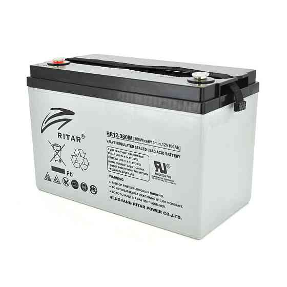 Акумуляторна батарея AGM RITAR HR12380W, Gray Case, 12V 100.0Ah ( 328 х 172 х 215 (220 )) 30.50kg Q1/36 Київ