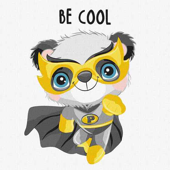 Картина за номерами "Крутезна панда" KHO6097 30х30 см Вінниця