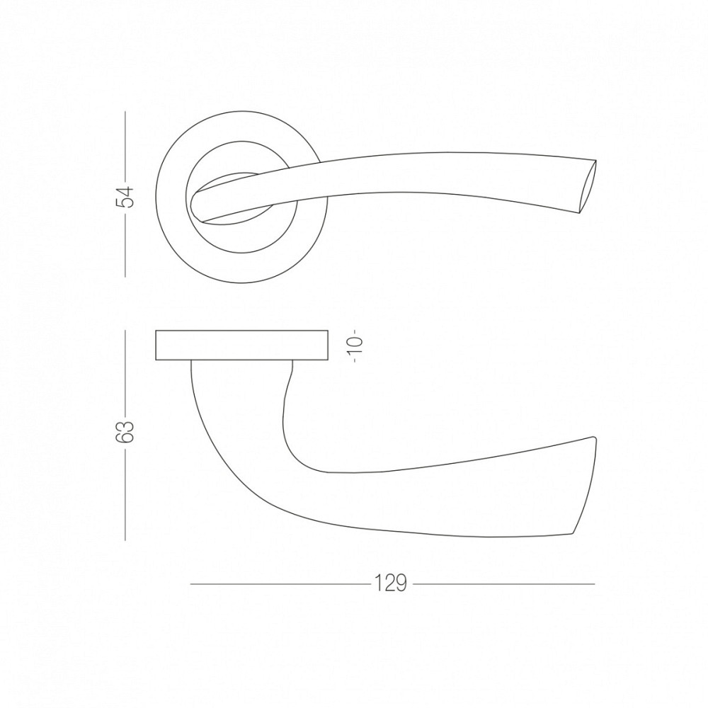 РУЧКА ДЛЯ ДВЕРЕЙ НА РОЗЕТЦІ TANGO Київ - фото 3